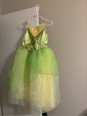 Disney Green and Yellow Tulle Fairy Dress Costume